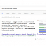 Google featured snippet