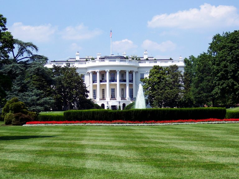 The White House and lawn